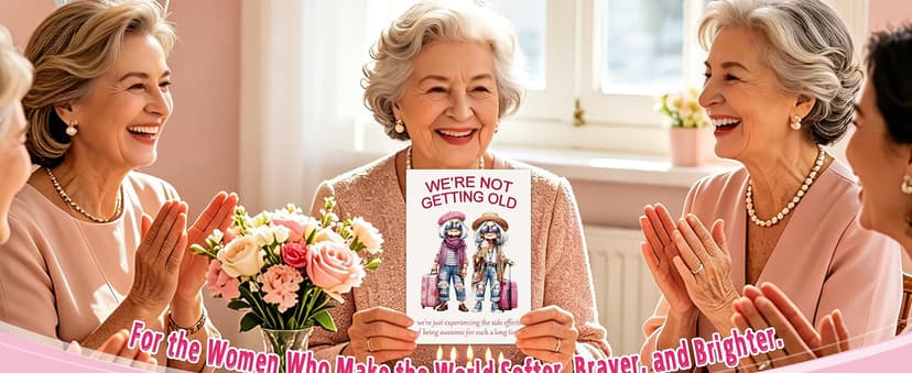 Aging Humor Birthday Decorations for BFF Sister Coworker, Printed Message Inside with Envelope, Idea for Party Celebrations FANCYLUCKY Funny Birthday Card Gifts for Women Her Best Friend B0GTLPLH6Y