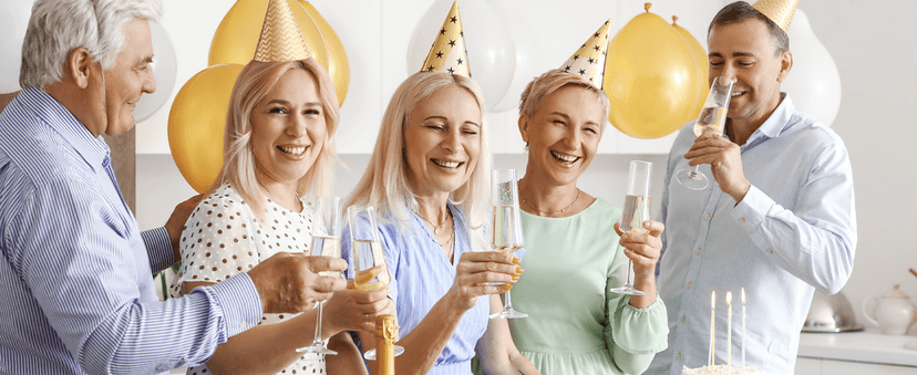 HAPPYPOP Birthday Gifts for Mom Dad - Ideal Socks for Seniors in 50s with Greeting Card