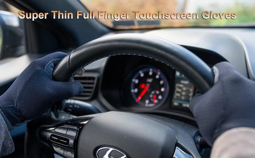 SUJAYU Full Finger Hiking & Cycling Gloves - Thin Gloves for Men & Women - UV Protection, Great for Adult Bikes, Driving & Gym