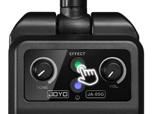 JOYO Mini Amp 5W Portable Plug in Practice Electric Amp Bluetooth Rechargeable Combo Guitar Amplifier Built-in 4 Effects Clean, Overdrive, Distortion, Reverb (JA-05G) B0CNRGCG3Z