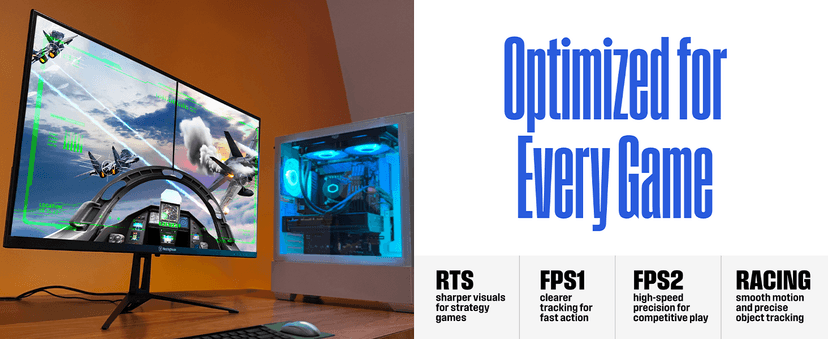 Westinghouse 22 Inch Computer Monitor, 1080P FHD IPS Frameless Gaming Monitor,100Hz, 1ms, Built-in Speakers, Eye Care, Adaptive Sync Support (FreeSync Compatible), HDR, VESA, HDMI & VGA w/Gaming Mode