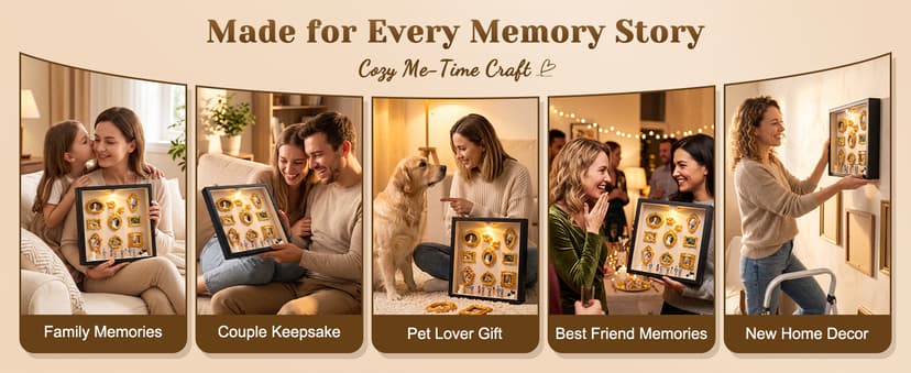 Creative Story Scene Building Set with Remote Control Warm Light, Vintage Decor Gift for Women, Friends and Family BlueFire DIY Mini Museum Kit, Handmade Shadow Box Craft with LED Light B0H29B9VVH