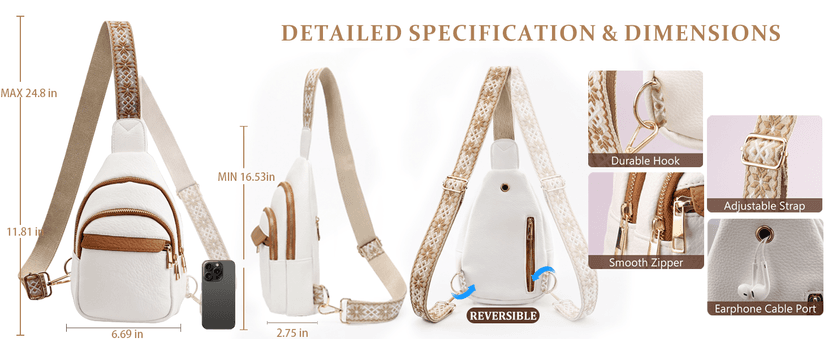 Christmas Gifts for Mom Wife Crossbody Bags Gifts for Women Birthday Gifts for Her Small Crossbody Sling Bag Fanny Pack Chest Travel Anti Theft Purse Unique Secret Santa Mothers Day Gift Ideas