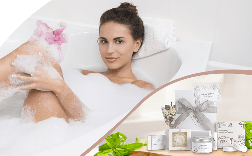Spa Gifts for Women Bath and Body Gift Basket Mothers Day Gifts Coconut Lavender Home Spa Set Self Care Gift for Mom Sister Her Wife Birthday Gifts Spa Kit Care Package Thank You Gift