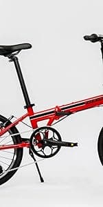 ZiZZO Campo 20 inch Folding Bike with 7-Speed, Adjustable Stem, Light Weight Frame
