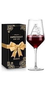 Monogrammed Wine Glass Gifts for Women, Personalized A-Z Wine Glass Customized Gift for Women, Unique Birthday Mothers Day Gifts for Mom, Her, Wife, Friends B0F2DH5KTX