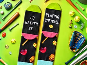 Zmart Men Women Funny Socks - Outdoorsman Gifts for Racing Golfing Hunting Lovers