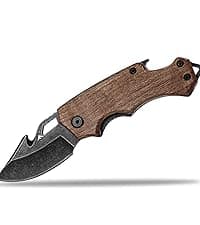 FLISSA Survival Hunting Knife with Sheath, 15-inch Full Tang Fixed Blade Tactical Bowie Knife with Sharpener & Fire Starter for Camping, Outdoor, Bushcraft
