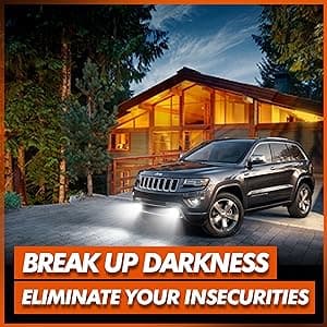 SEALIGHT H11 Bulbs, 4X Super Bright Powersport Bulbs 6000K White Plug and Play, Pack of 2