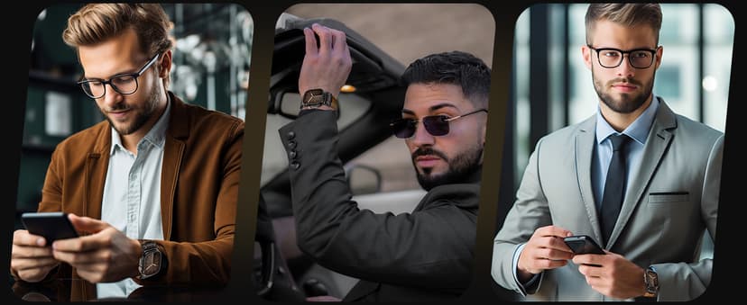 LOIRNBR Leather Bands Compatible with Apple Watch Ultra 3/2/1 Band 49mm 46mm 45mm 44mm 42mm Men, Genuine Leather Metal Connector Strap for iWatch Ultra Series 11/10/9/8/7/SE/6/5/4/3/2/1, Black/Black