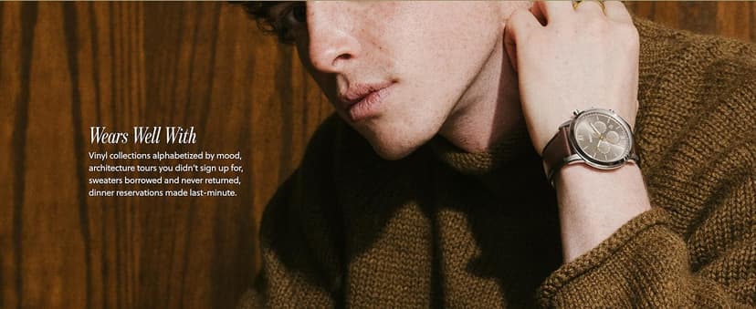 Fossil Men's Neutra Quartz Stainless Steel and Leather Chronograph Watch