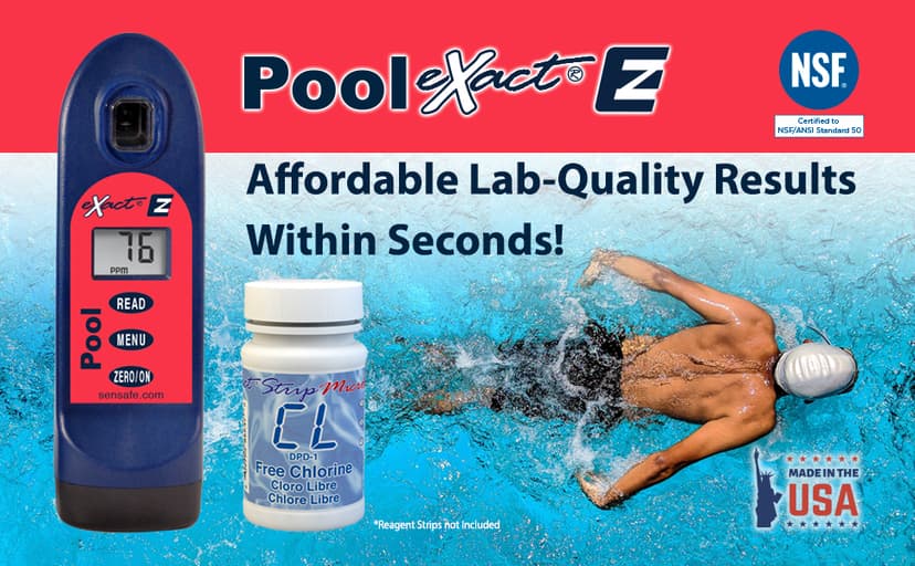 ITS 486201-KM Pool Exact EZ Photometer Master Pool Test Kit | 10 Parameters - F/C/T Chlorine, pH, Alkalinity, Calcium, Cyanuric, Copper, Salt, & Phosphate | 25 Tests All Parameters | NSF Certified