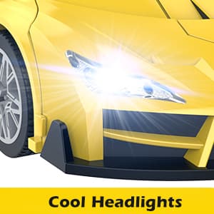 Transform Remote Control Car, RC Cars for Boys Age 3-5 6-8, One-Button Transform Toy Cars, 2.4GHz, 360° Spin, 1:16 Scale, Flashing Headlight,3-8 Year Old Grandkids Christmas Birthday Gifts