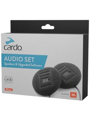 Cardo 45mm Audio Set, Works with Most Helmet Communicators (Single Pack)