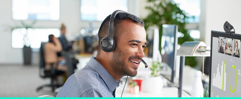 Logitech H390 Wired Headphones with Mic, USB-A Headset with Microphone for PC, Noise Cancelling Microphone for Video Meetings, Music, Gaming - Black