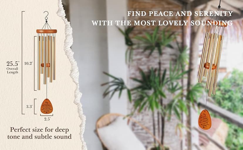 SteadStyle Happy Anniversary Decorations for Couples, Parents, Husband, Wife, Wedding Anniversary Keepsake Wind Chimes