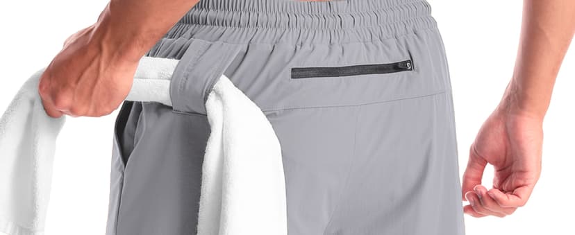 Aolesy Men's 2 in 1 Running Shorts 5" Workout Gym Athletic Shorts for Men Quick Dry Lightweight Training Shorts with Pockets