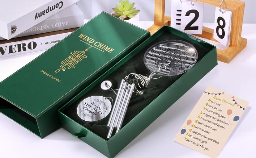 2026 Retirement Gifts for Women Coworker Teacher Nurse Boss Grandma Mom Friend, Retiree Gift Idea Leaving Going Away Gifts Retirement Gift for Women Men, Happy Retirement Wind Chimes Retired Gifts B0CHM6RJL5