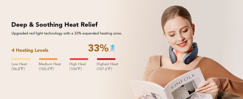 HSA Eligible Heat and Vibration Cordless Travel Massager, Birthday Gifts Foldable Neck Massager for Office Home Car Travel SKG FSA G7 Pro Fold Neck Massager for Strain Relief Deep Tissue B0CR5YHBVC