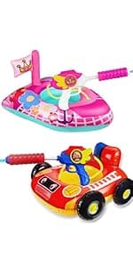 3 Rings Kiddie Pool for Toddler, 48”X12”,Kids Swimming Pool, Inflatable Baby Ball Pit Pool, Small Infant Pool (Blue)