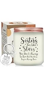 Sister in Law Gifts - Christmas, Birthday, Mother's Day, Wedding Gifts for Sister in Law - Lavender Scented Candles