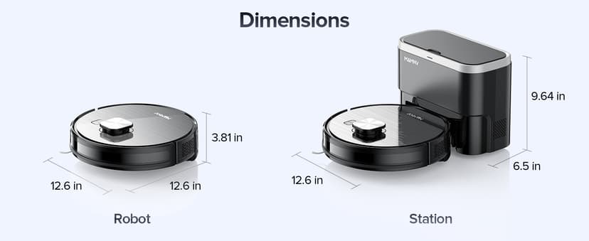 Robot Vacuum and Mop Combo, Robot Vacuum Self-Emptying with 11500Pa Suction, 70-Day Capacity, Fast Home Mapping, LiDAR Navigation, Smart Obstacle Avoidance, Ideal for Pet Hair, Carpet, Hard Floor