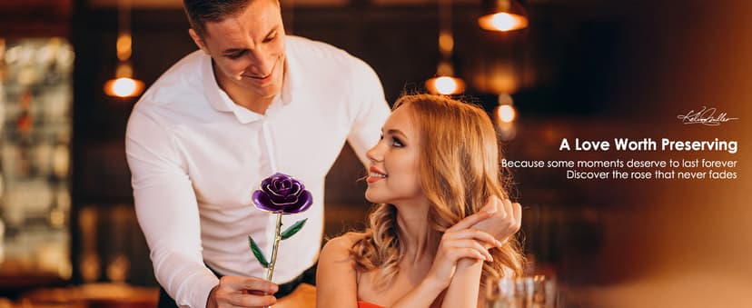 Handpicked real rose dipped in 24K gold; a one-of-a-kind keepsake for women on Valentine’s Day, Mother’s Day & anniversaries 24K Gold Dipped Real Rose, Forever Flower, Purple B0F93N2SKX