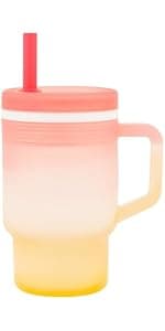 BPA-free silicone straw helps reduce spills while little ones build confidence with independent sipping Infantino My 1st Tumbler Straw Cup with Handle, 9oz, Lilac B0DF3L6CQ1