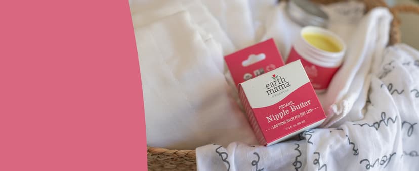 Earth Mama Organic Nipple Butter™ | Nipple Cream Safe for Breastfeeding | Postpartum Essentials for Nursing | Non Lanolin Nipple Cream, 2-Fluid Ounce