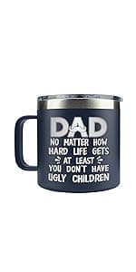 Gifts for Dad from Daughter, Son - Father's Day Gifts for Dad, Men - Dads Birthday Gift Ideas, Happy Birthday gifts for Dads, Fathers - Best Dad Ever Gift, Best dad Mug, 14 Oz Coffee Mug for dad