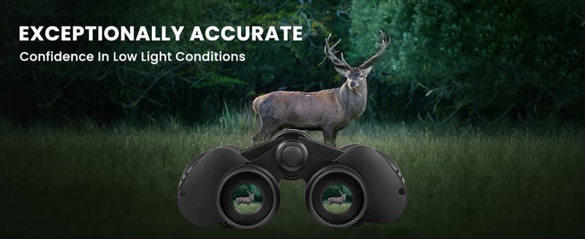 20x50 High Powered Binoculars for Adults, Waterproof Compact Binoculars with Low Light Vision Easy Focus for Bird Watching Hunting Travel Stargazing Cruise with Carrying Bag