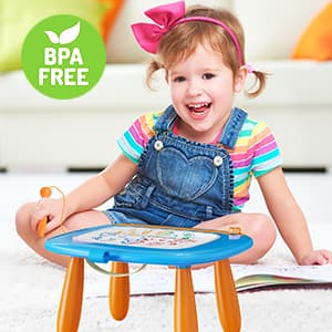 Kikidex Magnetic Drawing Board, Toddler Girl Toys for 1-2 Year Old, Doodle Board Pad Learning and Educational Toys for 1 2 3 Year Old Baby Kids Birthday Gift(Soft Pink)