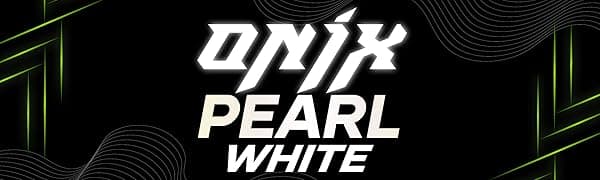 HAX Onix Full Face Motorcycle Helmets DOT Approved, Pinlock Ready & Intercom Slot , Motorbike Powersports Street Racing for Men Women(Pearl White, L)