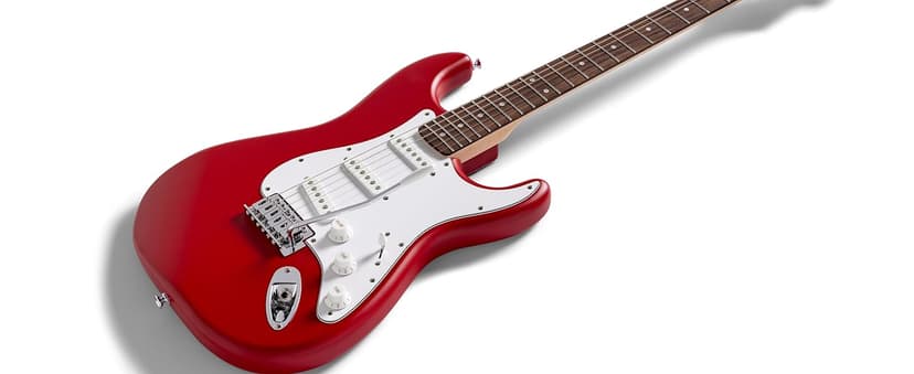 Fender Squier Debut Series Stratocaster Electric Guitar Kit, Beginner Guitar Kit, with 2-Year Warranty, with Padded Gig Bag, Frontman 10G Amp, Strap, and More, Includes Free Lessons, Black