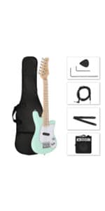 Ktaxon 4 String Electric Bass Guitar, 36-inch Bass Guitar Kit with Split single-coil Pickup, Rosewood Fretboard, Mahogany Body for Kids, Boy and Girl(Red)