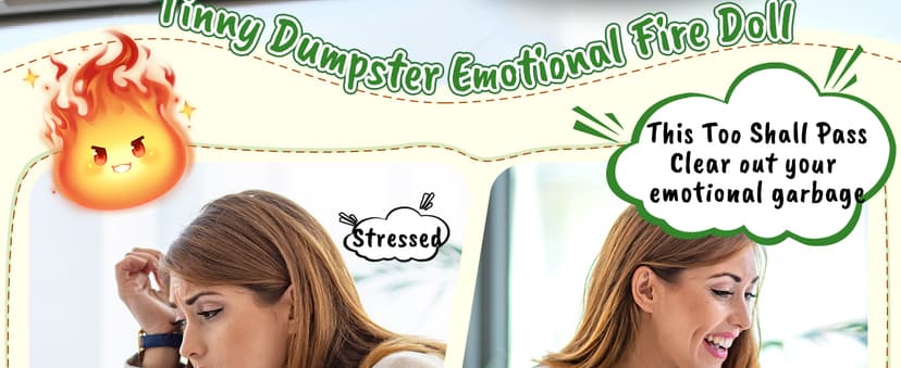 Positive Crochet Dumpster Emotional Fire Christmas Stocking Stuffers Thank You Birthday Retirement for Women Men Chaos Coordinator Office Funny Gag Boss Lady Gifts Going Away Farewell for Coworkers