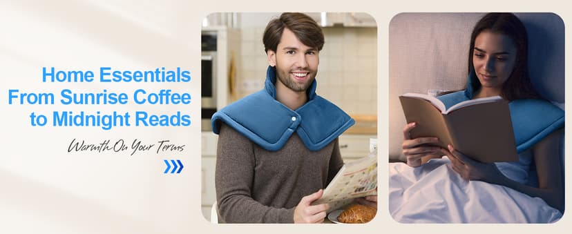 Electric Heat Pad 23"x17" 6 Heat Levels 4 Auto-Off Timers for Home Office Relaxation, Birthday Gifts for Women Men Mom Dad NIUONSIX Heating Pad for Neck Shoulders and Back, 2lb Weighted Heat Wrap B0GS2CMMJF