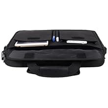 Taygeer Laptop Bag 15.6 Inch, Business Briefcase Gifts for Men Women, Water Resistant Messenger Shoulder Bag with Strap, Premium Office Bag, Carry On Laptop Case for Notebook/Computer/Laptop, Black