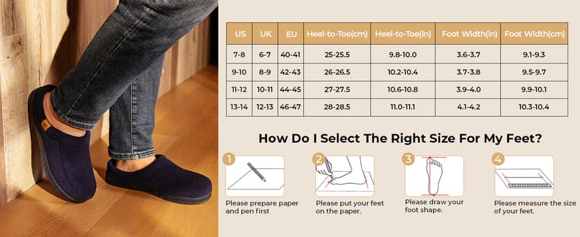 Birthday Gifts, Soft, Slip-on, Supportive, Breathable, Machine-Washable, Indoor Outdoor VeraCosy Men's Memory Foam Slippers Comfy Durable Moccasin House Shoes B0CLGK9159