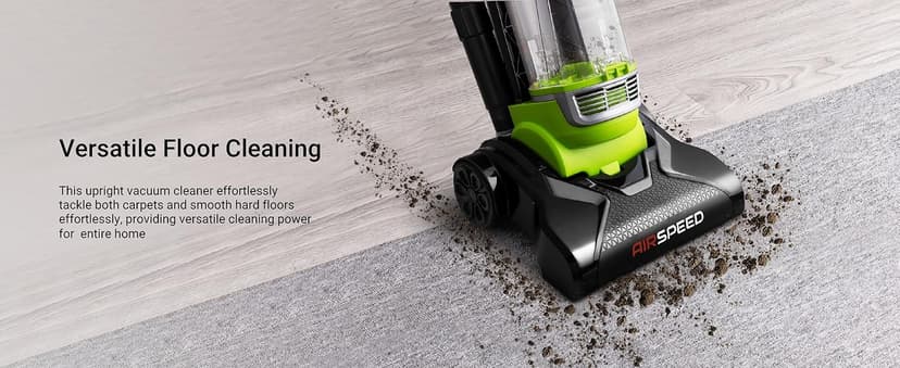 Eureka Airspeed Ultra-Lightweight Compact Bagless Upright Vacuum Cleaner, NEU10AE4, Green