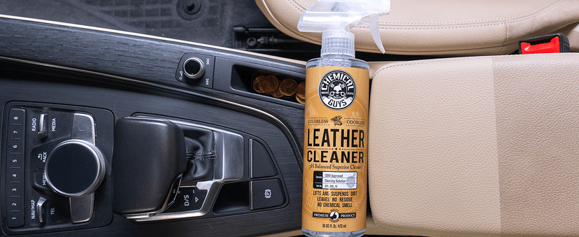 Chemical Guys Leather Cleaner and Conditioner Kit - 2 Bottles (4 oz Each), Car Cleaner and Conditioner, Safely Cleans & Conditions Leather Car Interiors, Furniture, Shoes, Boots, Bags, Apparel & More