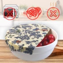 Reusable Beeswax Wrap - 9 Pack Beeswax Wraps for Food, Eco-Friendly Beeswax Food Wraps, with Mesh Grocery Bag & 2 Beeswax Bars, Reusable Food Storage Wrap Set, Sustainable Gifts