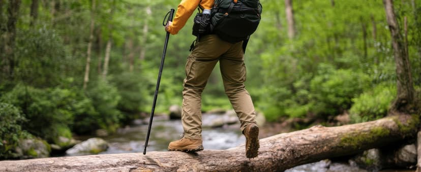 Rhino USA Tactical Hiking Stick with Integrated Survival Kit – Essential Camping Gear for Hiking & Trekking – Durable Tactical Gear for Outdoor Adventures
