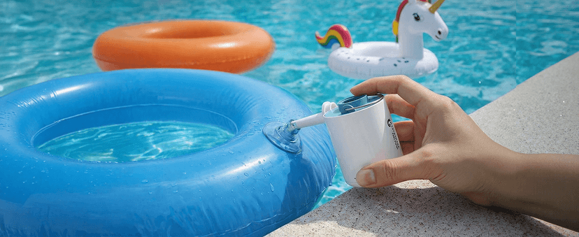 FLEXTAILGEAR Portable Air Pump for Inflatables, 2.82oz Classic Tiny Air Pump, Rechargeable Electric Air Pump to Inflate Deflate for Camping Gear Pool Floats Air Mattress Vacuum Storage Bags