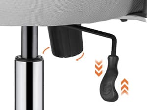 Sweetcrispy Big and Tall Office Desk Chair with Lumbar Support, 500lbs Heavy Duty Mesh Ergonomic Computer Chair with 4D Armrest and Wide Comfy Seat, 360° Swivel Wheels for Adult, Grey