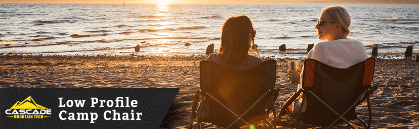 Cascade Mountain Tech Folding Camp Chair for Camping, Beach, Picnic, Barbqeues, Sporting Events with Carry Bag