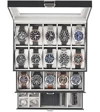 ProCase ProCase Watch Winder for Automatic Watches, Single Automatic Watch Winder Rotator Shaker Box with Quiet Motor and Flexible Pillow, Rotating Watches Case Gifts for Men Women -1 Slot