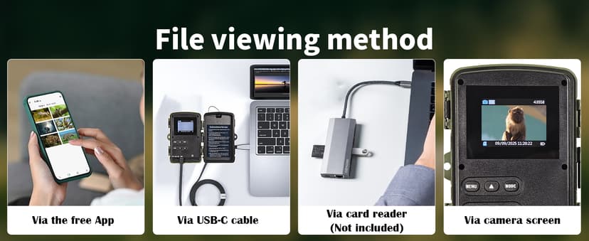 Trail Camera 4K, WiFi Game Camera, 120°Wide Angle, Night Vision Cameras, 32GB TF Card, IP66 Waterproof, Deer Scouting or Home Security, 0.2s Trigger Motion Activated for Wildlife