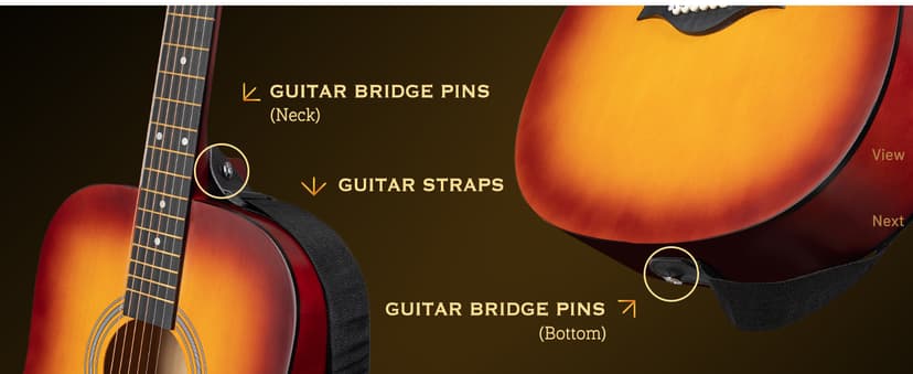 CAHAYA Acoustic Guitar For Beginner 41-inch - Full Size Wood Guitar Kit for Kids and Adults with Guitar bag Brass strings Capo String Pick and Clean Cloth for Gift CY0353