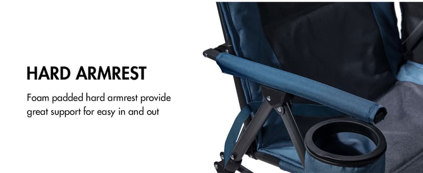 Portal Camping Chair with Lumbar Support for Adults Folding Portable High Back Oversized, 400LBS